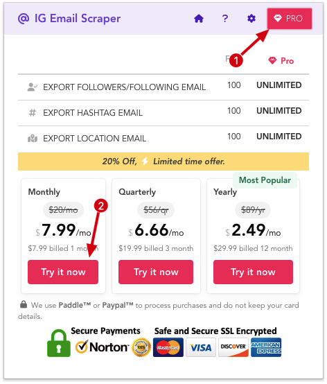 Seek Job Scraper chrome extension subscribe pro